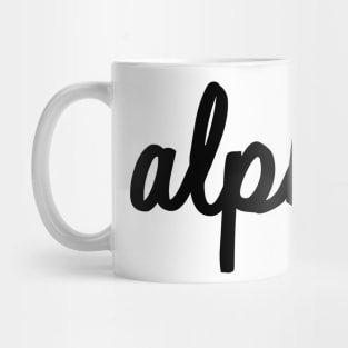 Alpha Script Mug